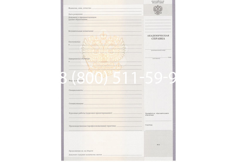 Купить Академическая справка образца 2010-2011 год для колледжа в Набережных Челнах Купить Академическая справка образца 2010-2011 год для колледжа в Набережных Челнах