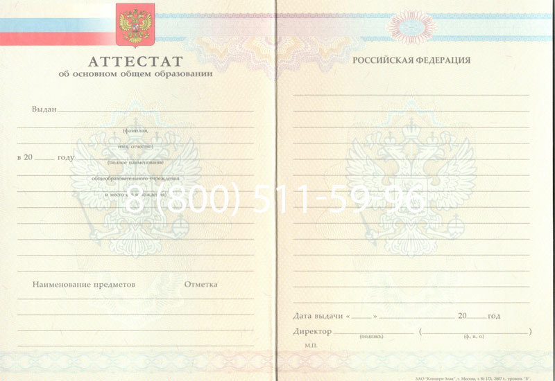Купить Аттестат за 9 класс 2007-2010 годов в Набережных Челнах Купить Аттестат за 9 класс 2007-2010 годов в Набережных Челнах