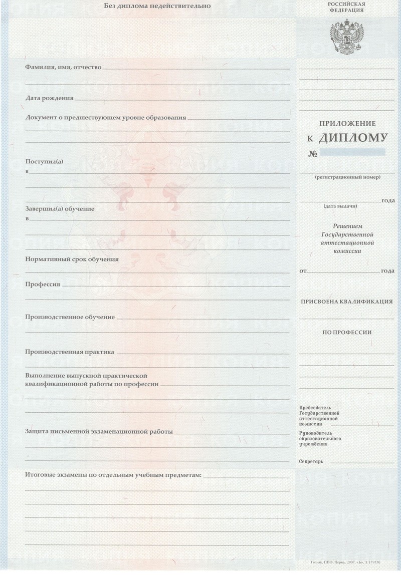 Заказать Диплом о начальном образовании  2007-2009 годов в Набережных Челнах