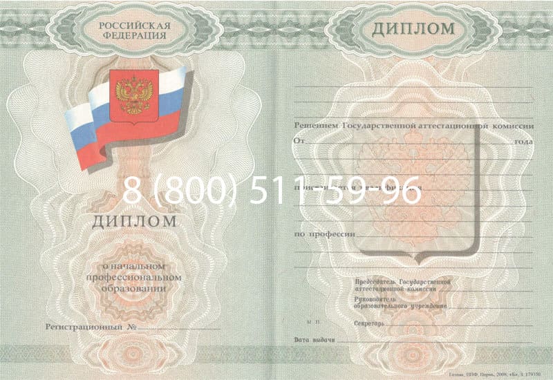 Купить Диплом о начальном образовании  2007-2009 годов в Набережных Челнах