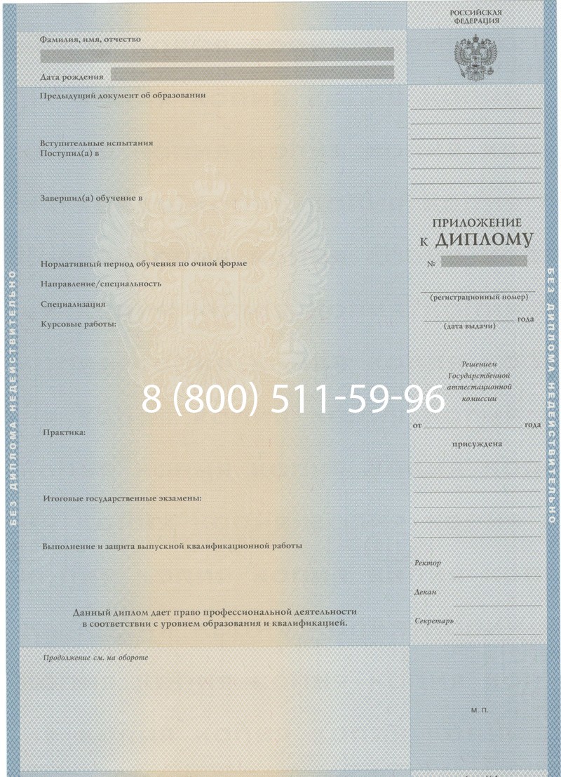 Купить Диплом о высшем образовании 1997-2002 годов в Набережных Челнах