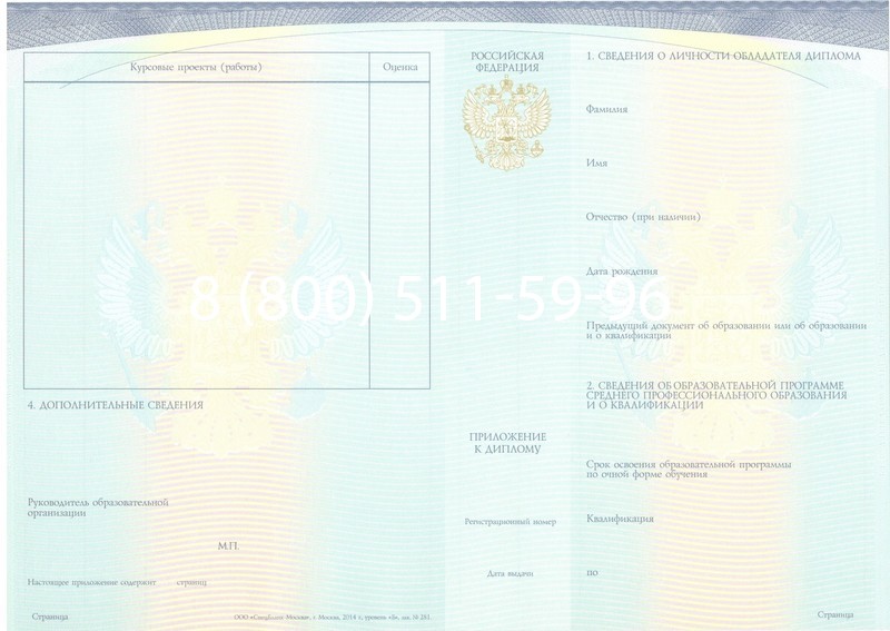Купить Диплом колледжа (Спецбланк) 2014-2024 года в Набережных Челнах Купить Диплом колледжа (Спецбланк) 2014-2024 года в Набережных Челнах